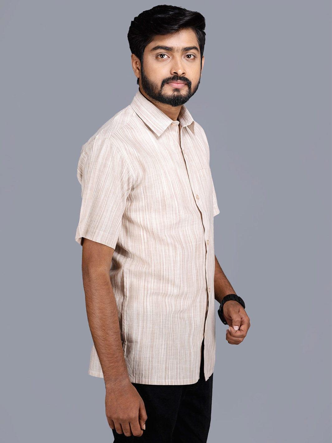 Khadi Cotton Shirt online – WeaversIndia