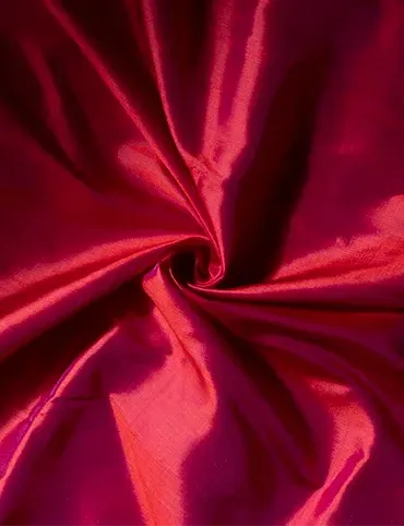 Red Heliotrope Duel Tone Bishnupuri Silk Fabric 44