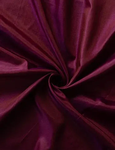 Fandango Magenta Solid Bishnupuri Silk Fabric 44