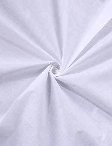 White 150 Count Fine Khadi Muslin Fabric 44 Inch Width