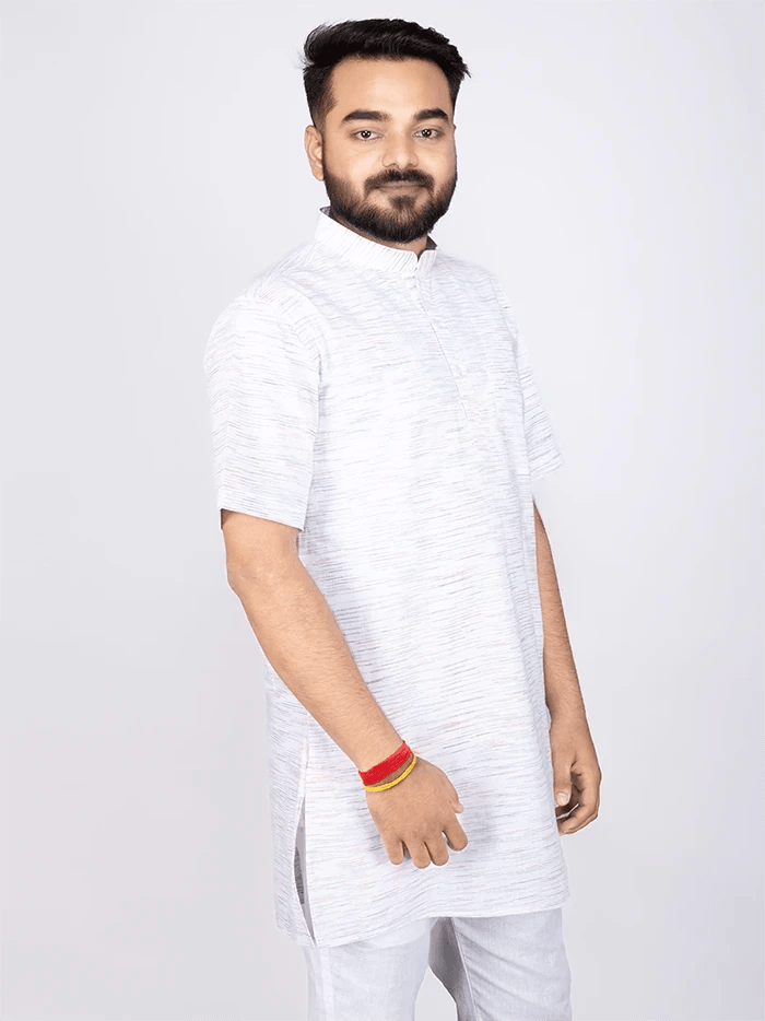 White Springs Handwoven Organic Cotton Men Kurta