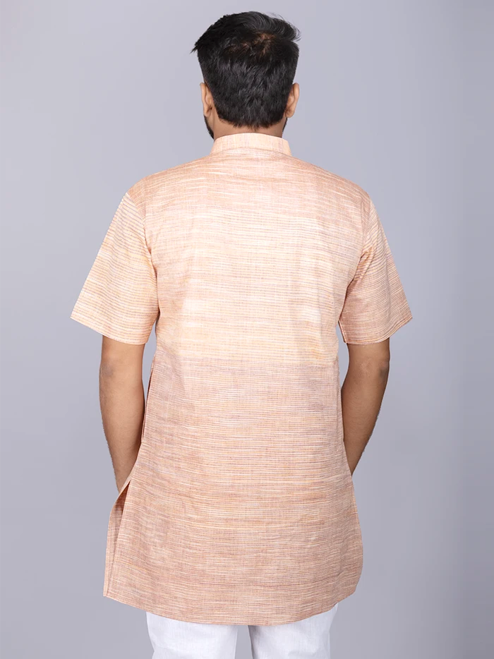 Brown Springs Handwoven Organic Cotton Men Kurta