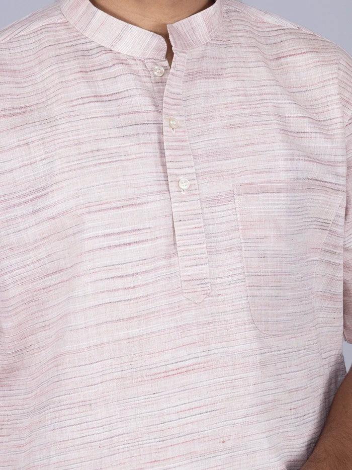 Wheat Color Springs Handwoven Organic Cotton Men Kurta