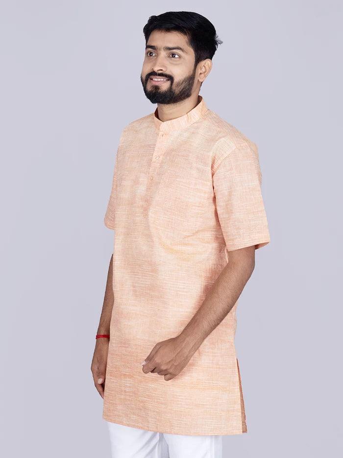 Orange Springs Handwoven Organic Cotton Men Kurta