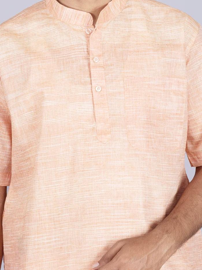 Orange Springs Handwoven Organic Cotton Men Kurta