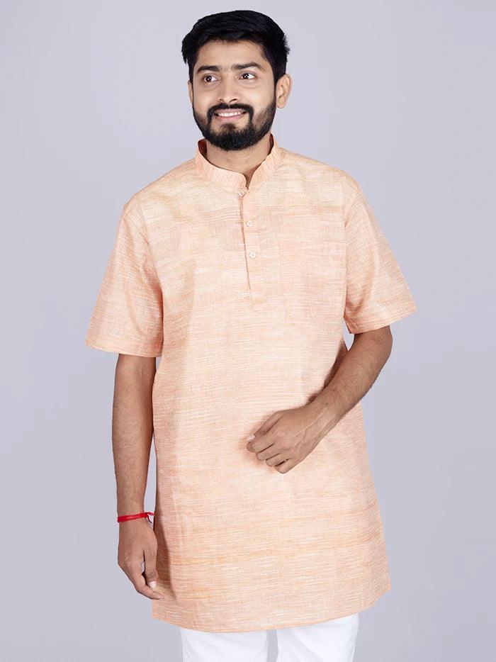 Orange Springs Handwoven Organic Cotton Men Kurta