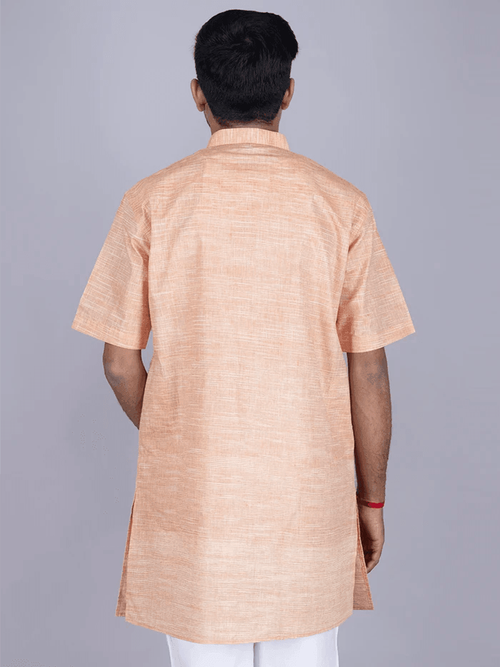 Orange Springs Handwoven Organic Cotton Men Kurta