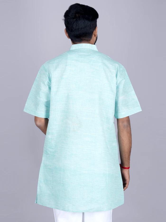 Cyan Springs Handwoven Organic Cotton Men Kurta