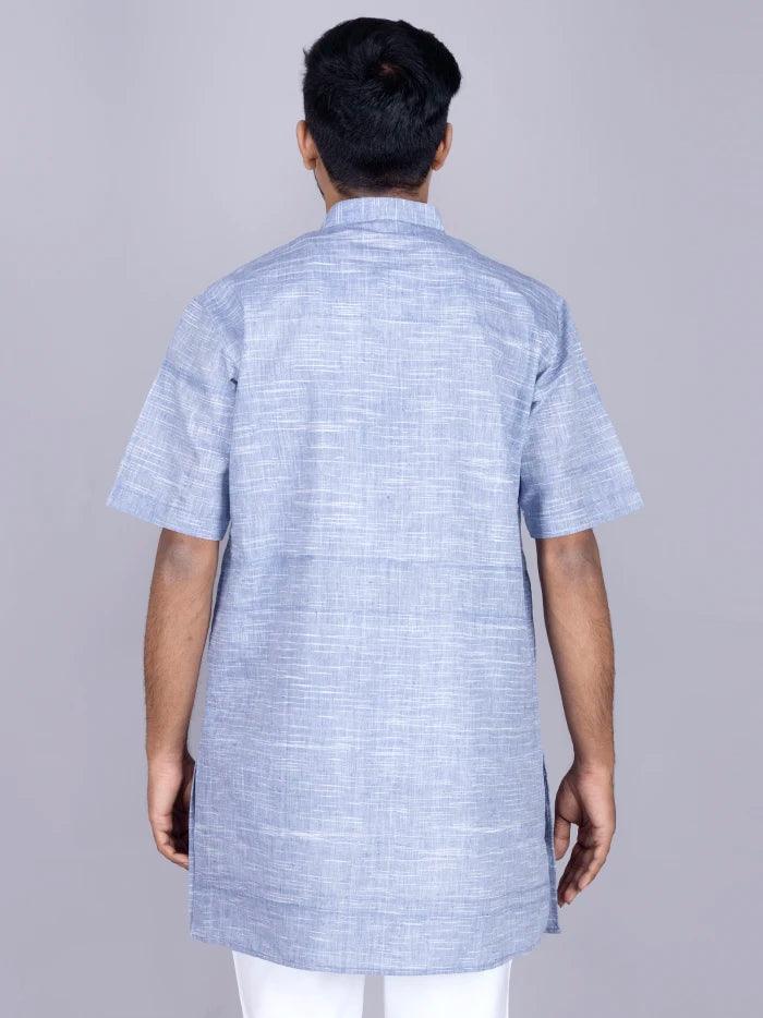 Blue Springs Handwoven Organic Cotton Men Kurta