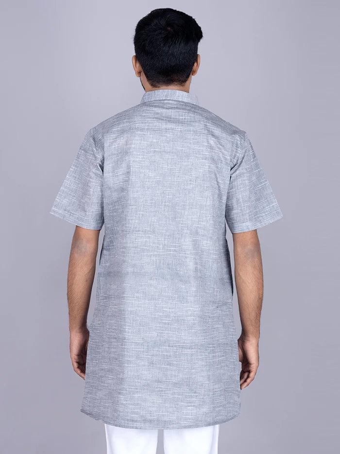 Gray Springs Handwoven Organic Cotton Men Kurta