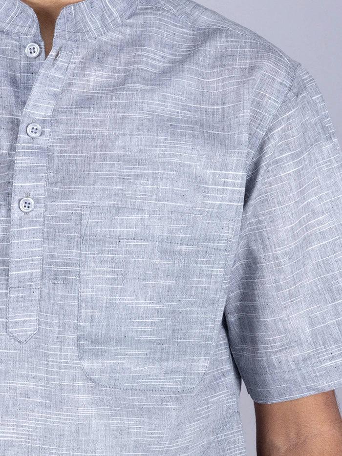 Gray Springs Handwoven Organic Cotton Men Kurta