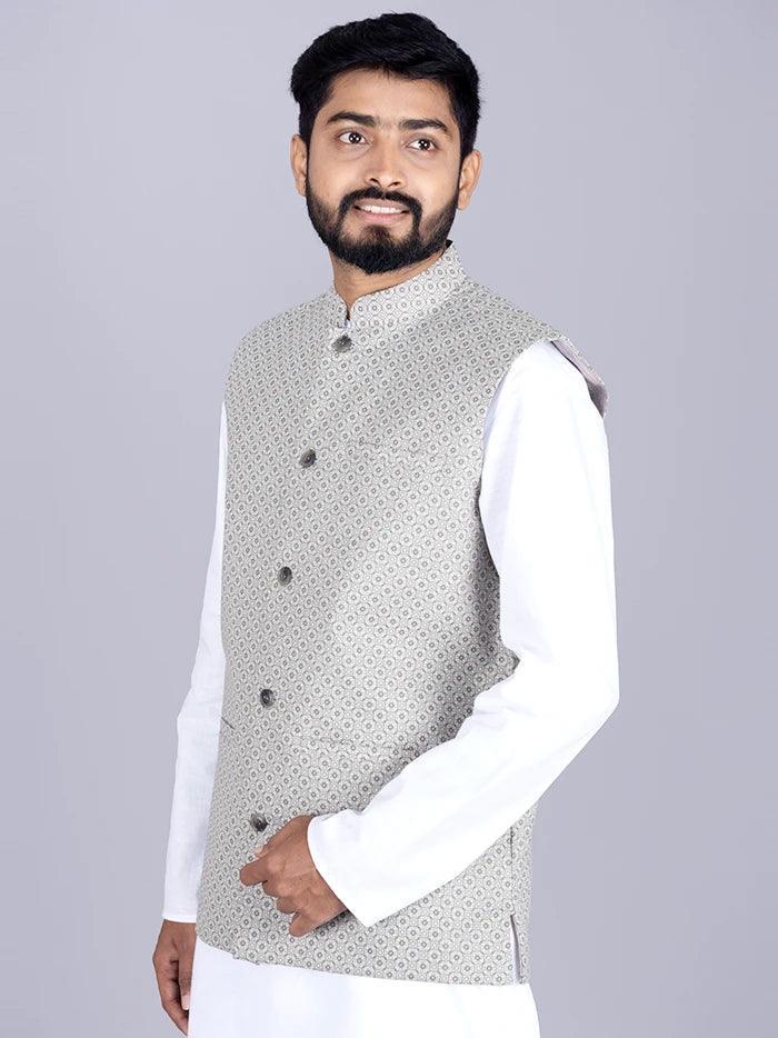 Printed Poly Cotton Modi Jacket