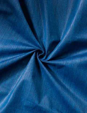 Blue Black Solid Organic Cotton Fabric 44 Inch Width