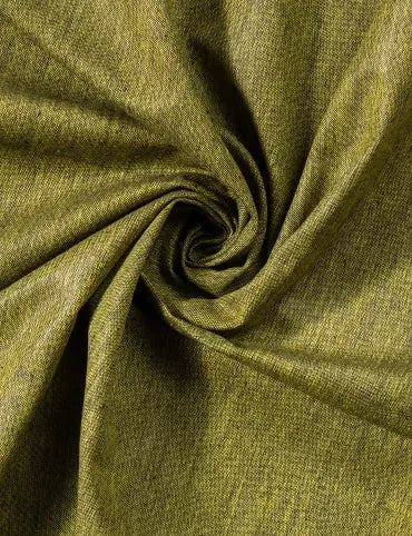 Green Yellow Solid Organic Cotton Fabric 44 Inch Width