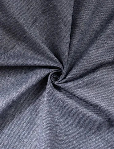 Grey Solid Organic Cotton Fabric 44 Inch Width