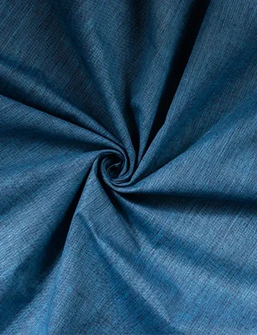 Blue Black Solid Organic Cotton Fabric 44 Inch Width