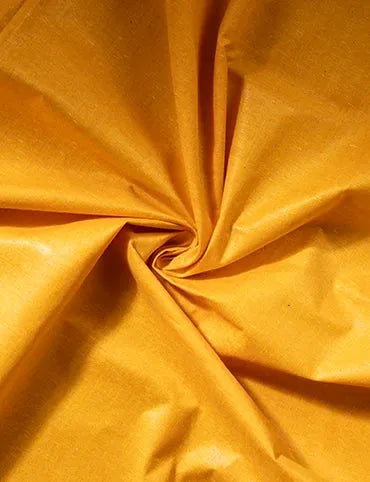 Yellow orange Solid Organic Cotton Fabric 44 Inch Width