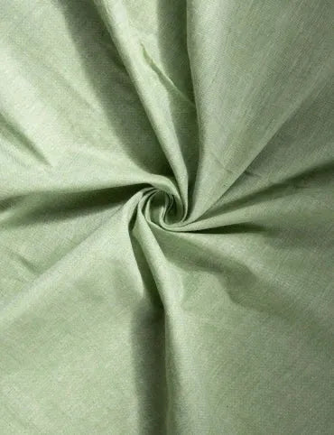 Tea Green Solid Organic Cotton Fabric 44 Inch Width