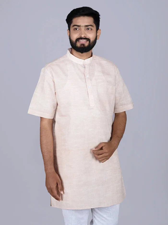 Almond Springs Handwoven Organic Cotton Men Kurta