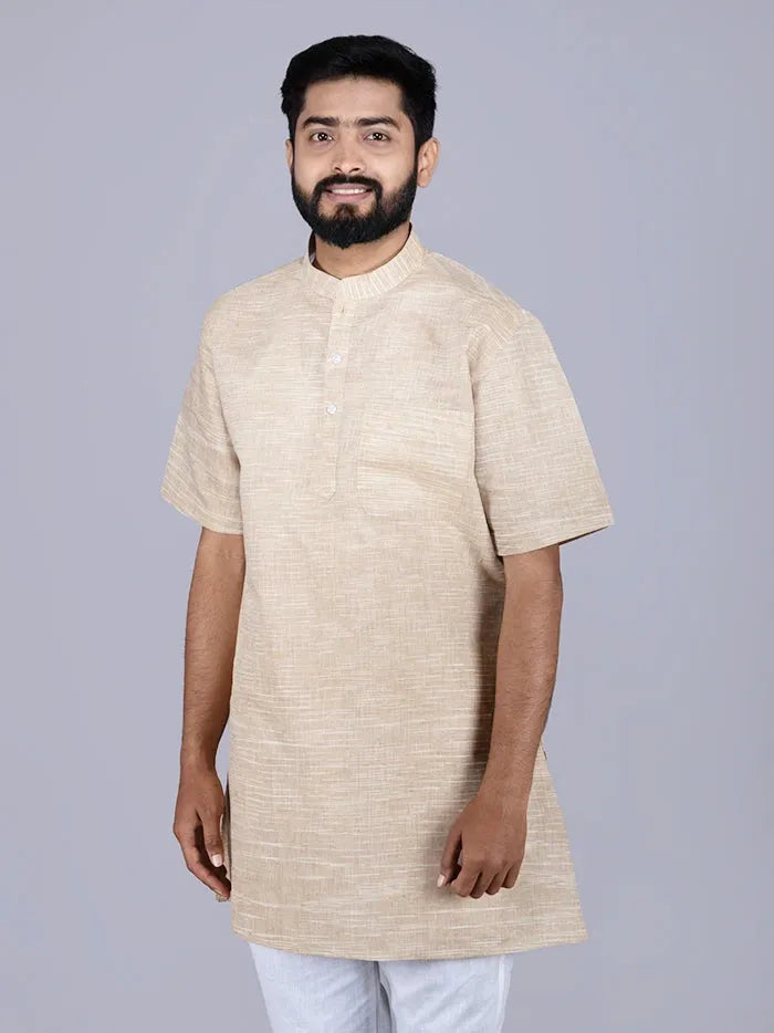 Tan Springs Handwoven Organic Cotton Men Kurta