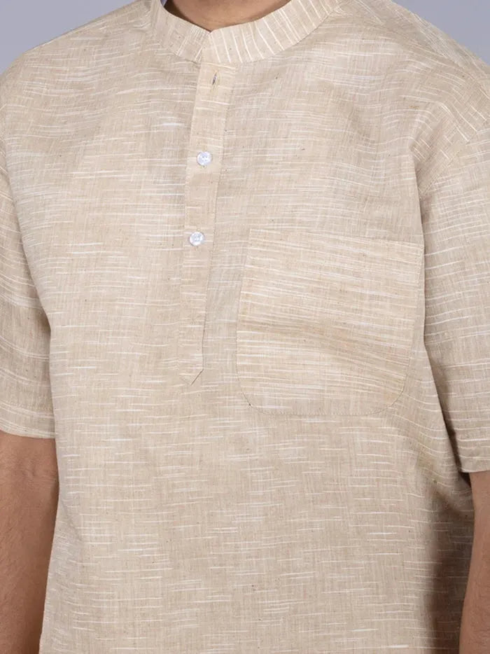 Tan Springs Handwoven Organic Cotton Men Kurta