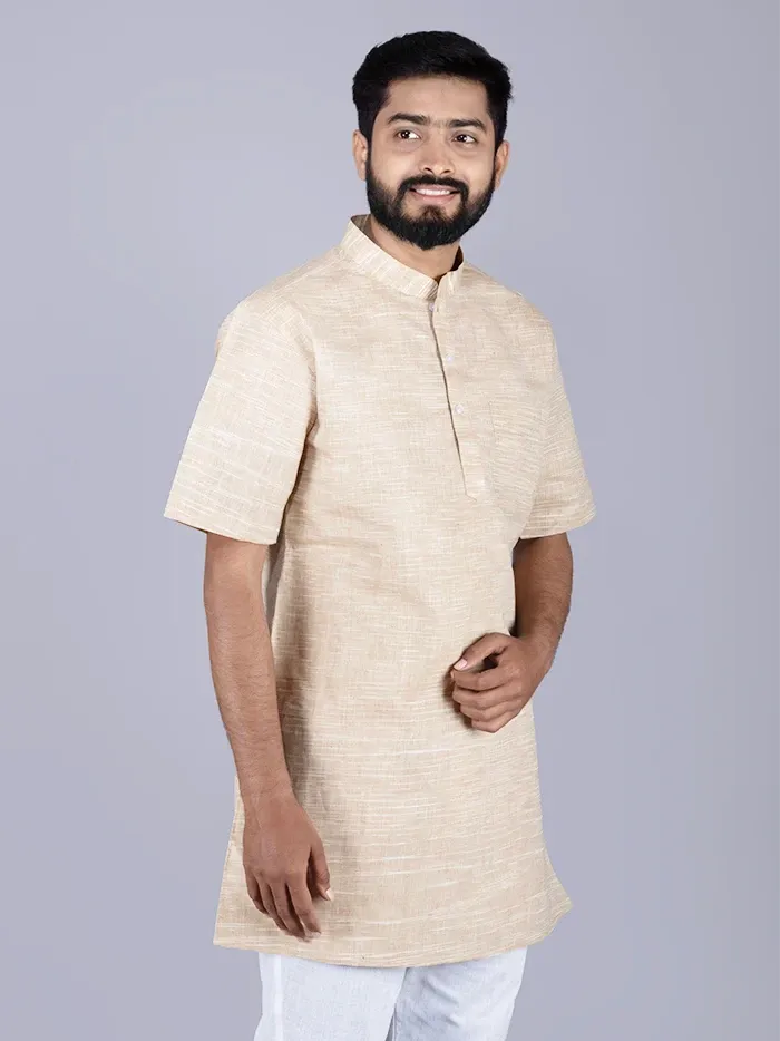 Tan Springs Handwoven Organic Cotton Men Kurta