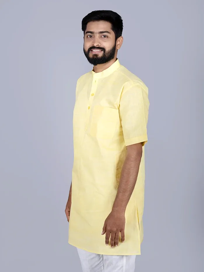 Yellow Springs Handwoven Organic Cotton Men Kurta