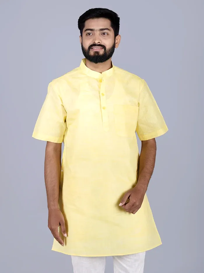 Yellow Springs Handwoven Organic Cotton Men Kurta