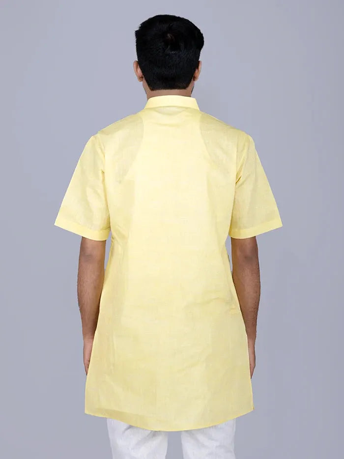 Yellow Springs Handwoven Organic Cotton Men Kurta