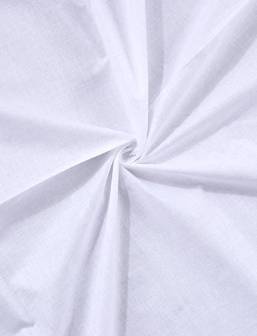 White 250 Count Fine Khadi Muslin Fabric 44 Inch Width