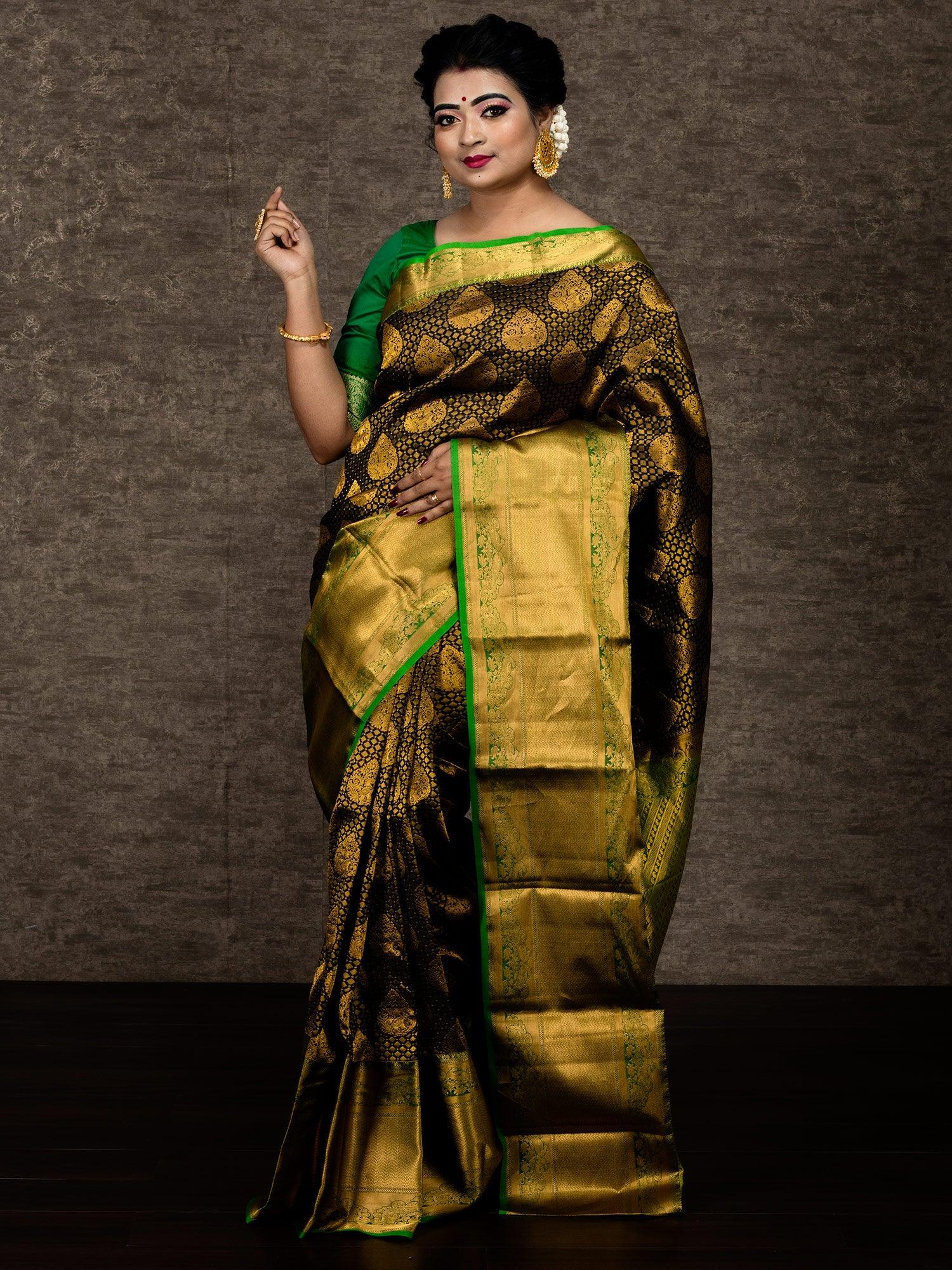 Kanchipuram Silk Sarees, Feature : Comfortable, Embroidered, Impeccable  Finish, Shrink Resistant at Best Price in Kanchipuram