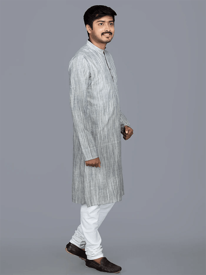 Handwoven Hand Spun Springs Men Kurta