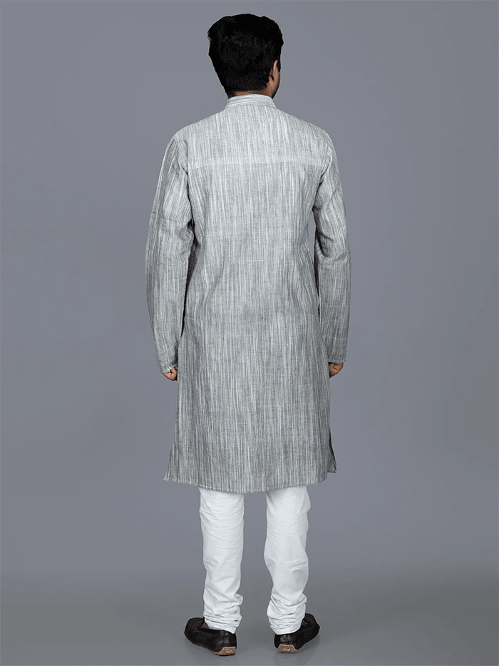 Handwoven Hand Spun Springs Men Kurta