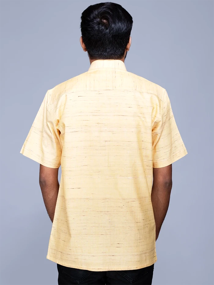 Yellow Springs Handwoven Organic Cotton  Men Shirt