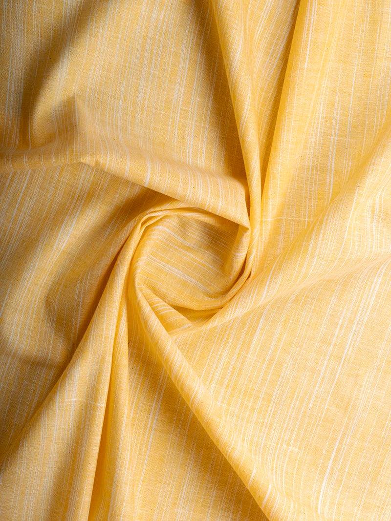 Amber Springs Handwoven Organic Cotton Fabric - WeaversIndia