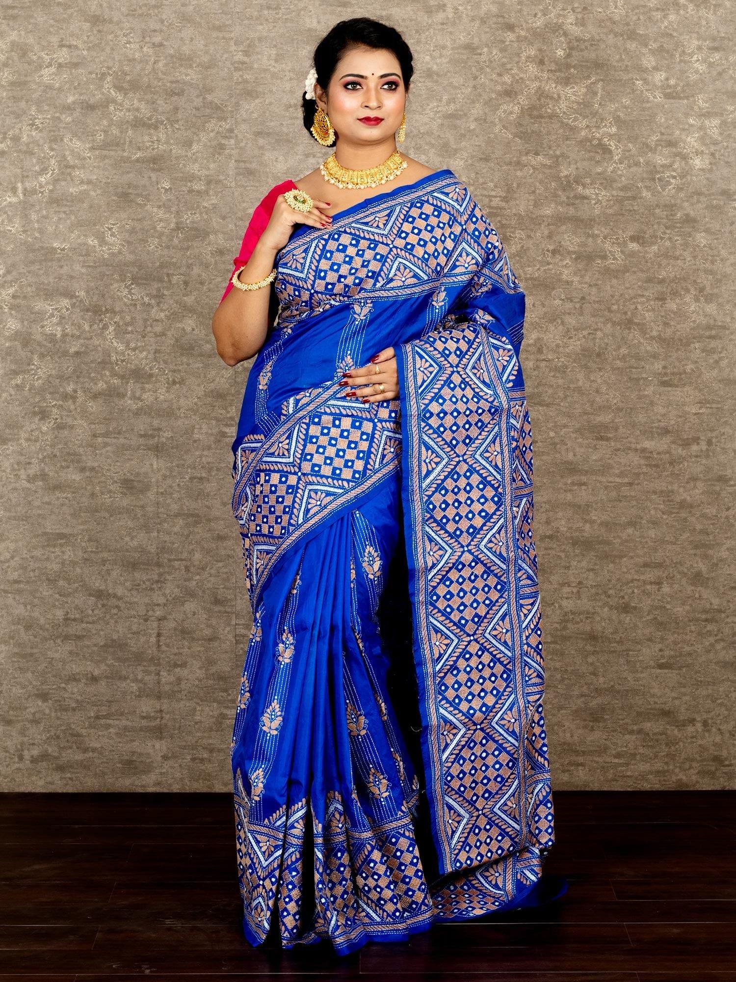 Bangalore Silk Saree | Geetanjali Boutique | Madhubani Painting Sarees