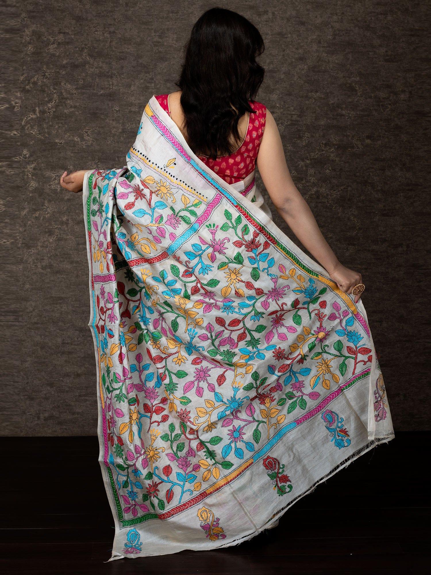 KATHA STITCH SAREE