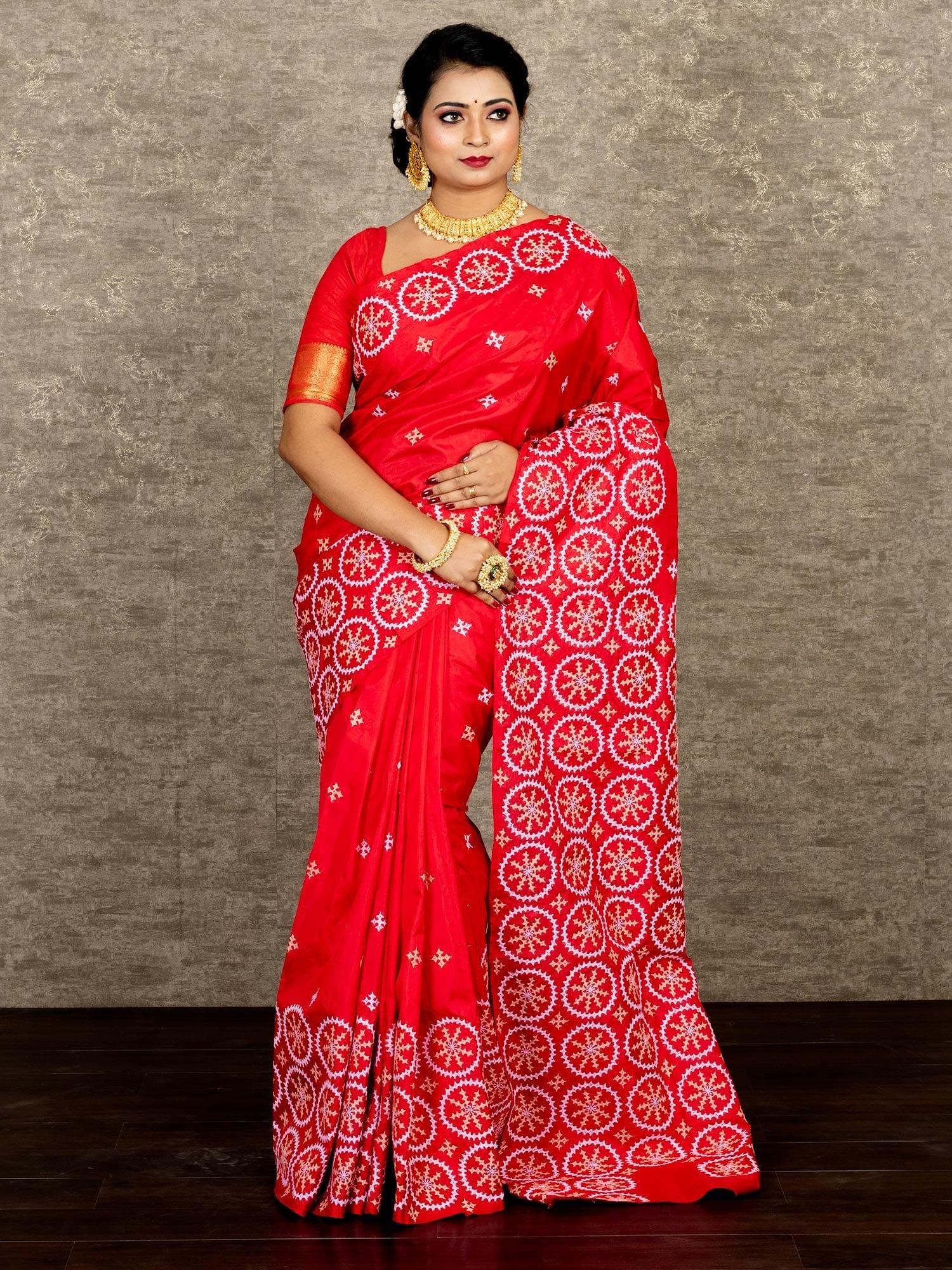 Gujrati Stitch Saree (adi76768)