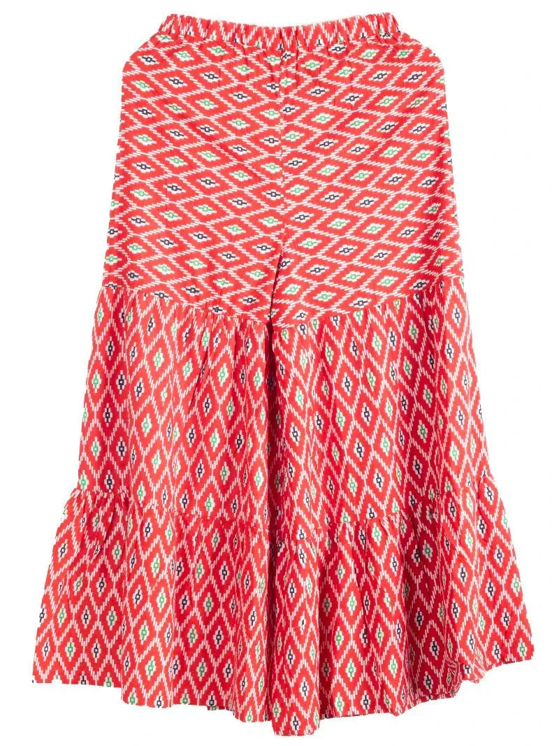 Ikkat Printed Cotton Palazzo - WeaversIndia