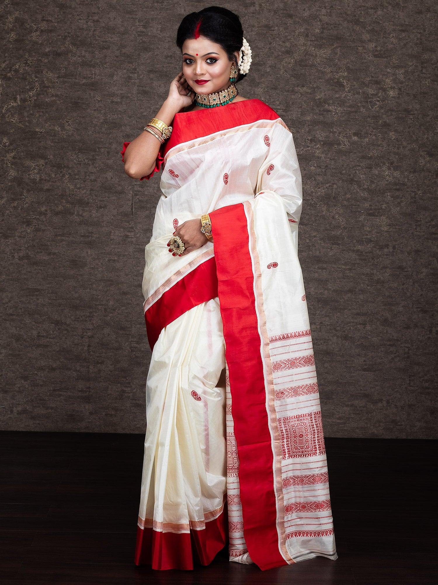 Wonderful Traditional Garad Silk Saree - WeaversIndia